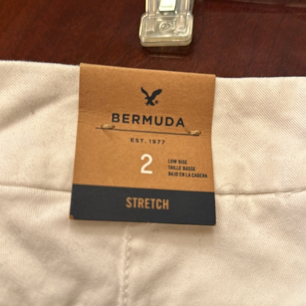 NWT American Eagle white Bermuda shorts - Picture 5 of 7